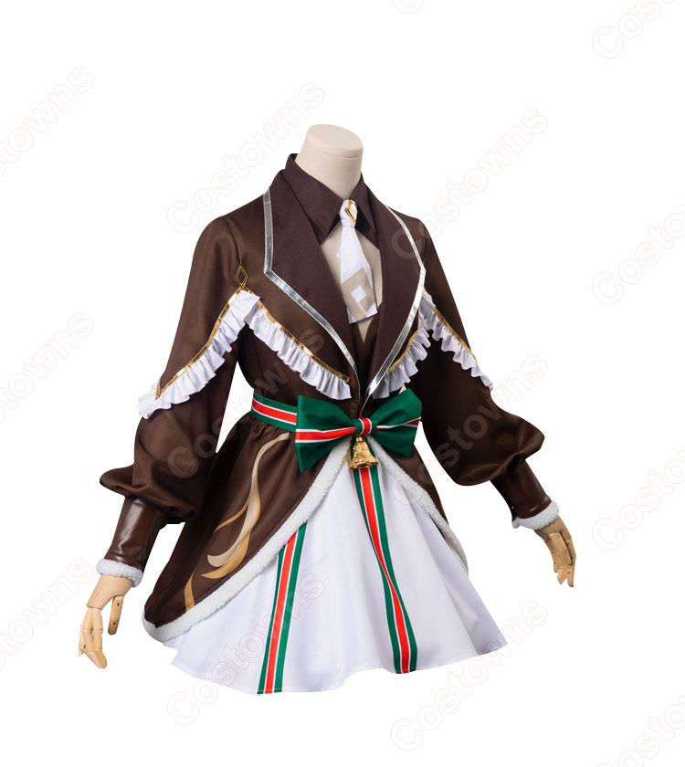 二次創作 女体化鍾離 コスプレ衣装 『原神』 クリスマス トナカイ cosplay 仮装 変装-2