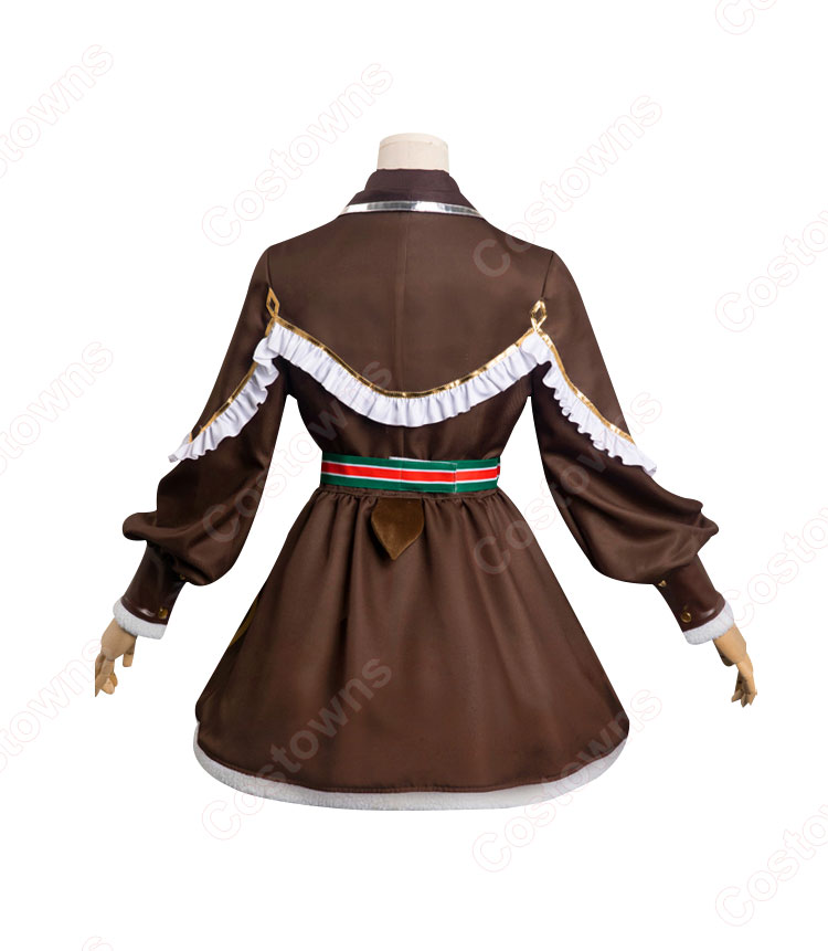 二次創作 女体化鍾離 コスプレ衣装 『原神』 クリスマス トナカイ cosplay 仮装 変装-3