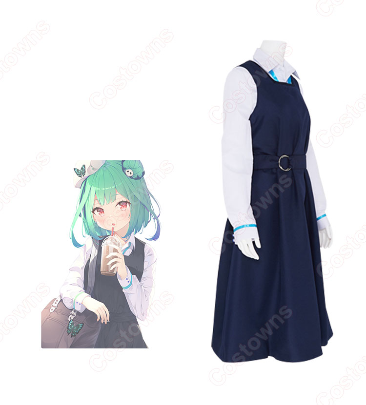 VTuber 潤羽るしあ コスプレ衣装 「hololive(ホロライブ)」 制服 学生服 cosplay 仮装 変装-2