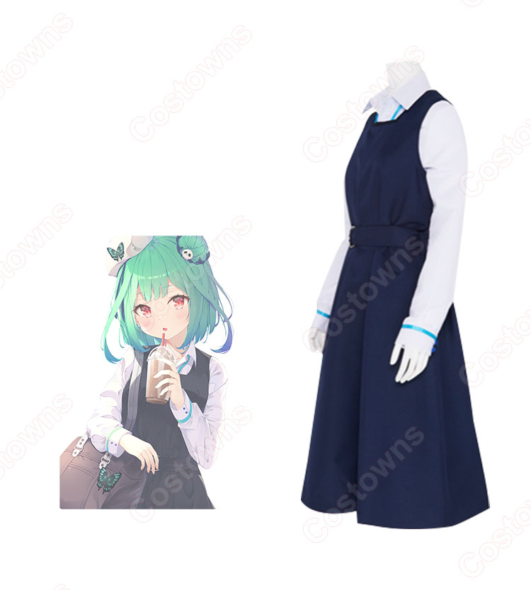 VTuber 潤羽るしあ コスプレ衣装 「hololive(ホロライブ)」 制服 学生服 cosplay 仮装 変装-3