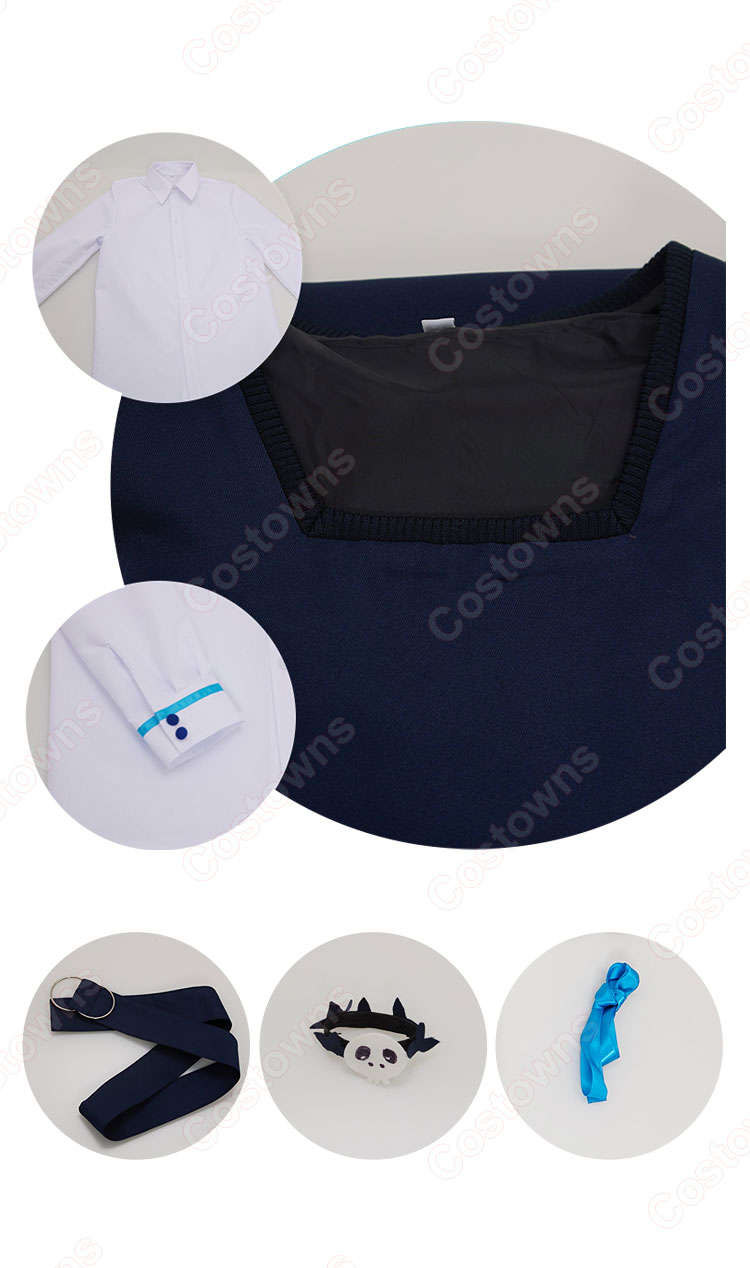 VTuber 潤羽るしあ コスプレ衣装 「hololive(ホロライブ)」 制服 学生服 cosplay 仮装 変装-5