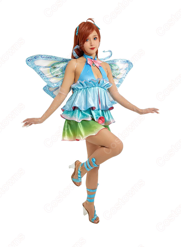 Winx Club ブルーム(Bloom) コスプレ衣装 炎龍の妖精 cosplay 仮装 変装-2