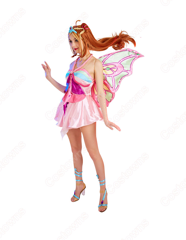 Winx Club フローラ（Flora） コスプレ衣装-3