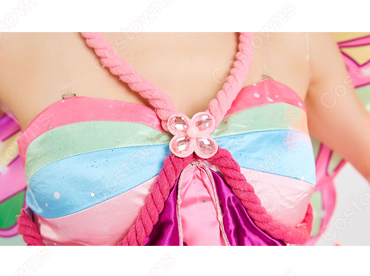 Winx Club フローラ（Flora） コスプレ衣装-5