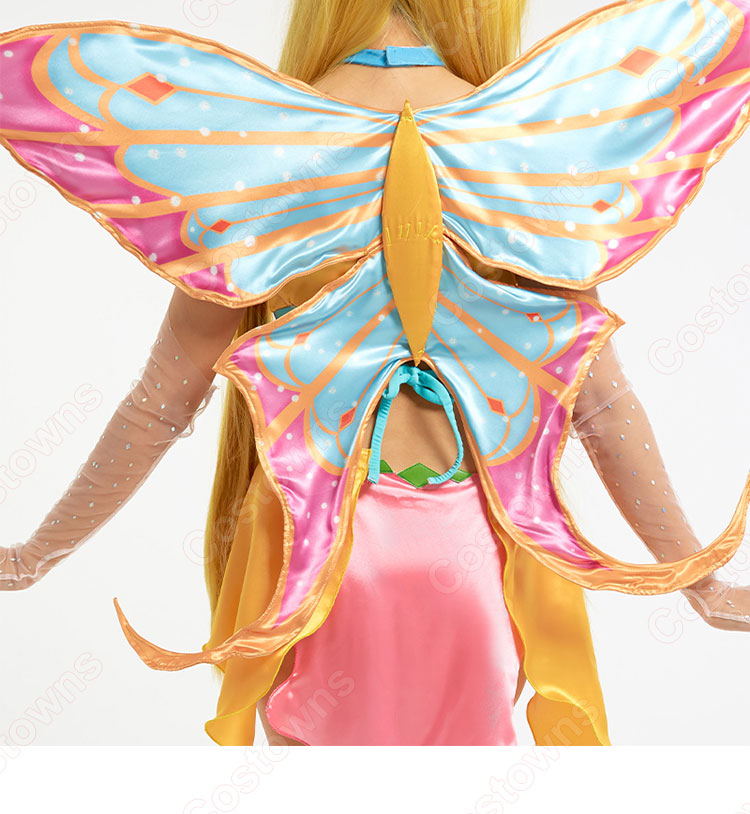 Winx Club ステラ(Stella) コスプレ衣装 太陽と月と星の妖精 cosplay 仮装 変装-7