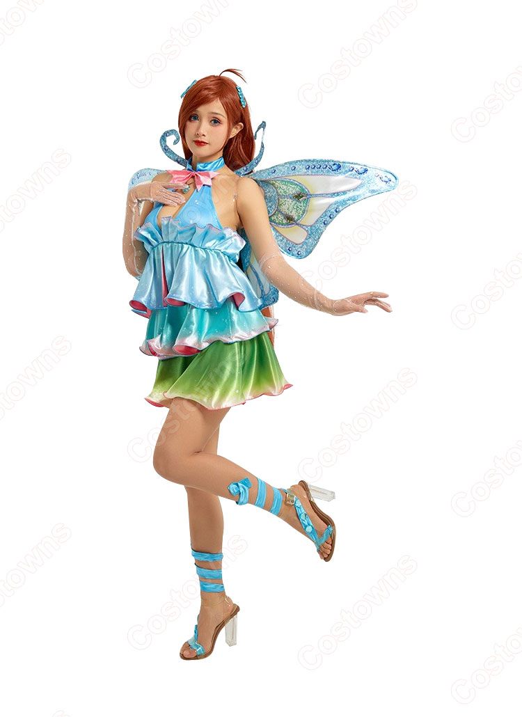 Winx Club ブルーム(Bloom) コスプレ衣装 炎龍の妖精 cosplay 仮装 変装-3