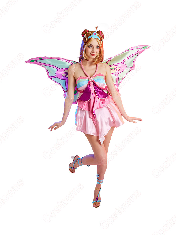 Winx Club フローラ（Flora） コスプレ衣装-2