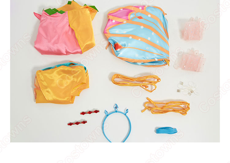 Winx Club ステラ(Stella) コスプレ衣装 太陽と月と星の妖精 cosplay 仮装 変装-8