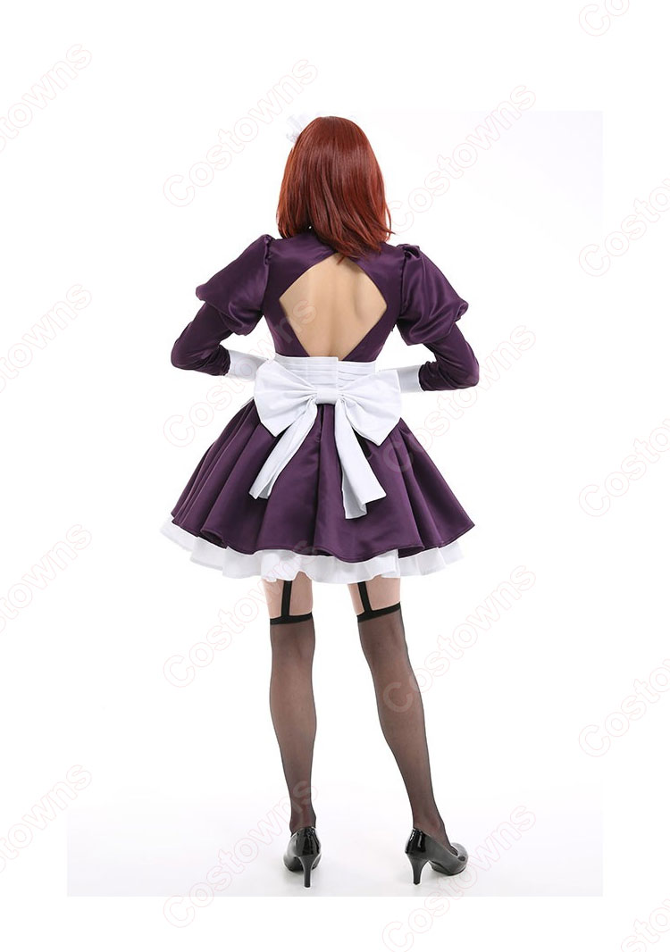 天空侵犯 メイド仮面 メイド服 コスプレ衣装-4