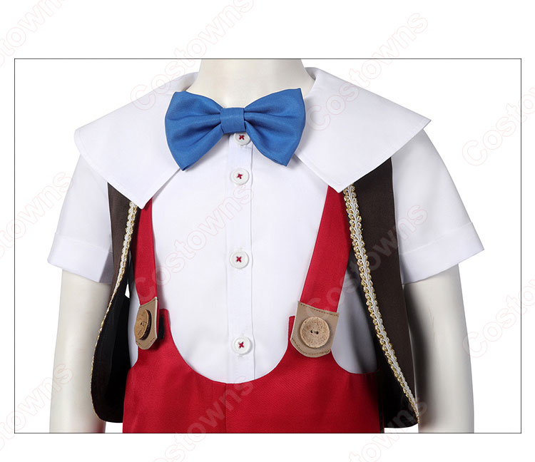 ディズニー 実写版映画 ピノキオ 子供用 コスプレ衣装-4