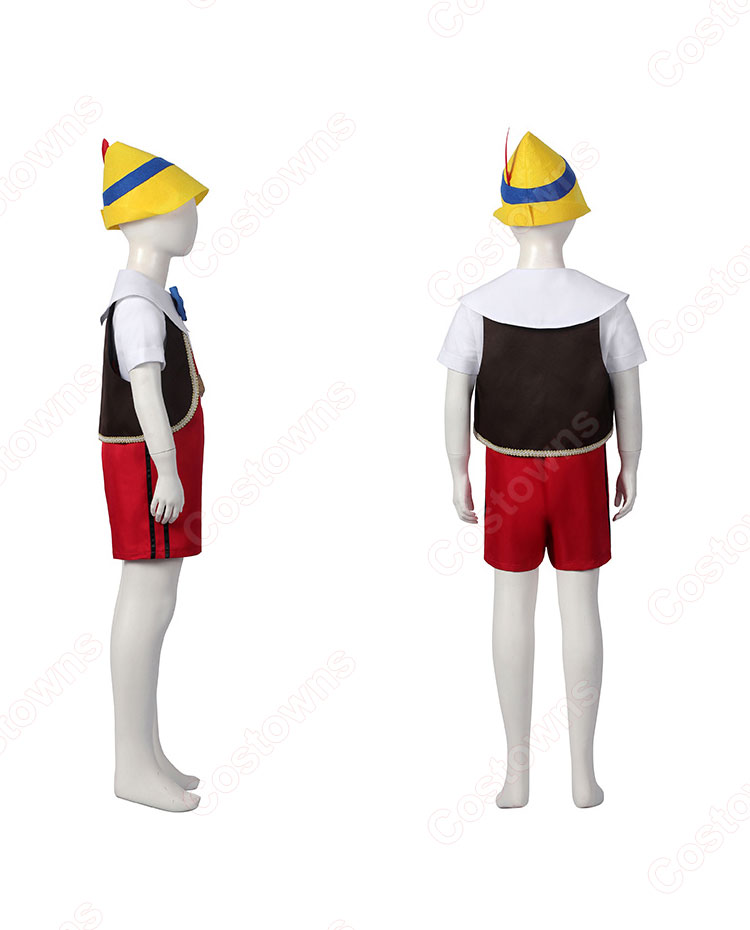 ディズニー 実写版映画 ピノキオ 子供用 コスプレ衣装-3