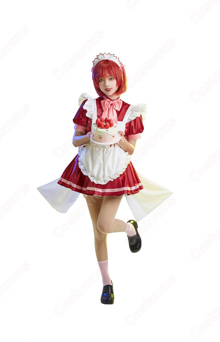 東京ミュウミュウ メイド服 コスプレ衣装 桃宮いちご 藤原ざくろ 藍沢みんと 碧川れたす 黄歩鈴 カフェコスチューム cosplay 仮装 変装 -  Costowns