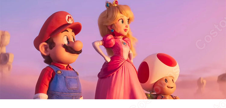 ピーチ姫 コスプレ衣装 『マリオシリーズ』 ピーチ cosplay 仮装 変装-1