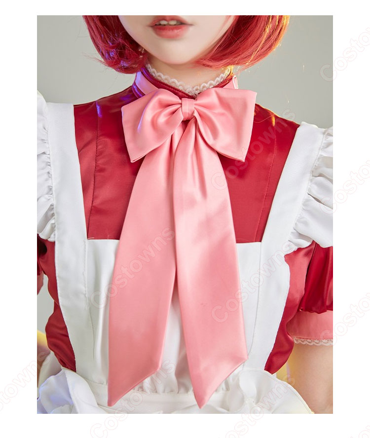 東京ミュウミュウ メイド服 コスプレ衣装 桃宮いちご 藤原ざくろ 藍沢みんと 碧川れたす 黄歩鈴 カフェコスチューム cosplay 仮装 変装-7