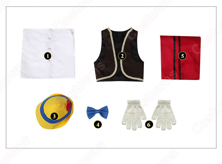 ディズニー 実写版映画 ピノキオ 子供用 コスプレ衣装-10