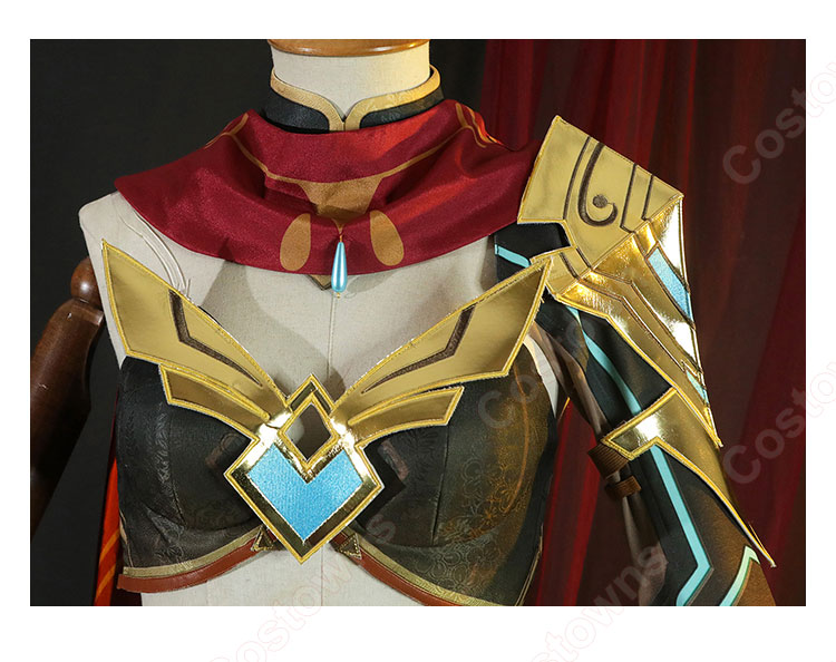 エルマイト旅団·ゲイルハンター コスプレ衣装 『原神』 岩の魔蜥を操りし戦士 cosplay 仮装 変装-5