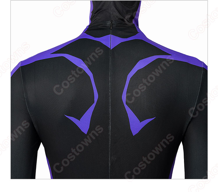 名探偵コナン 犯人 コスプレ衣装 黒い人 全身黒タイツ cosplay 仮装 変装-5