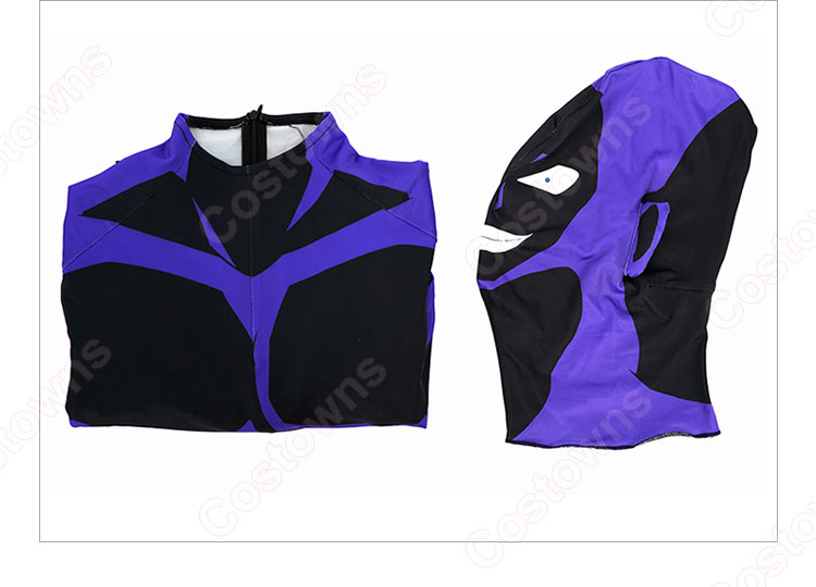 名探偵コナン 犯人 コスプレ衣装 黒い人 全身黒タイツ cosplay 仮装 変装-10