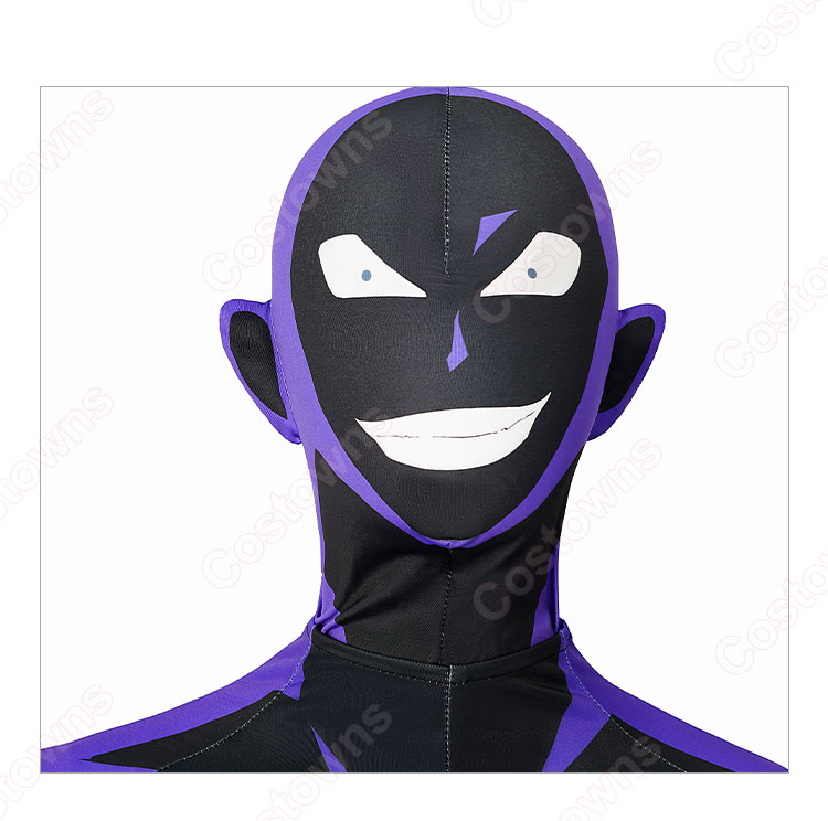 名探偵コナン 犯人 コスプレ衣装 黒い人 全身黒タイツ cosplay 仮装 変装-4