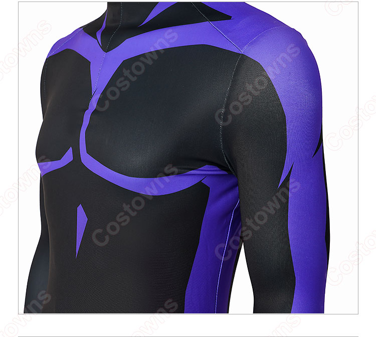 名探偵コナン 犯人 コスプレ衣装 黒い人 全身黒タイツ cosplay 仮装 変装-8