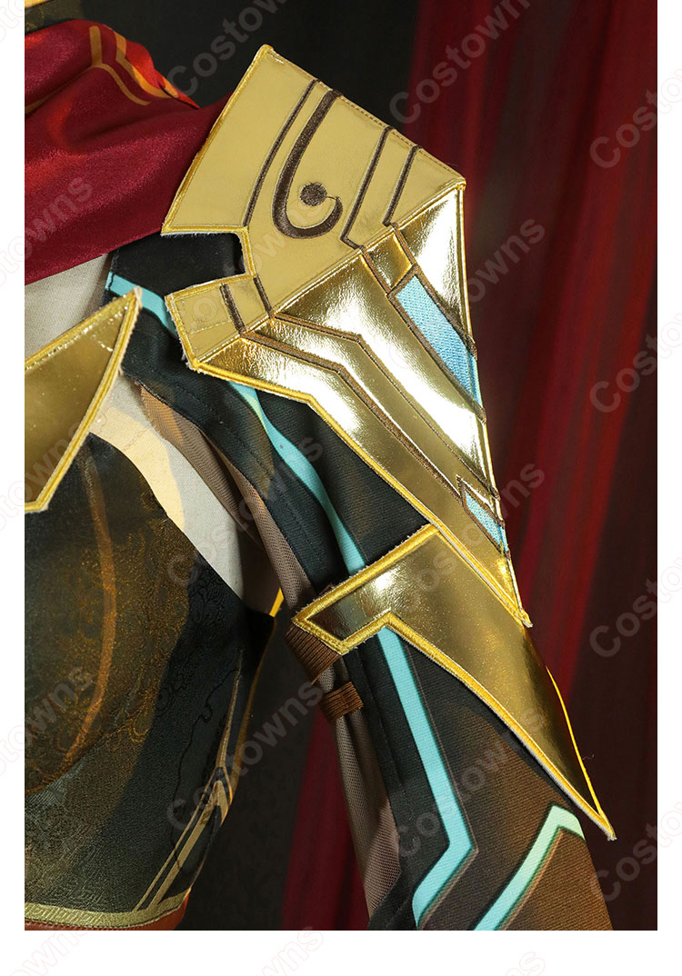 エルマイト旅団·ゲイルハンター コスプレ衣装 『原神』 岩の魔蜥を操りし戦士 cosplay 仮装 変装-9