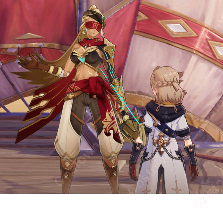 エルマイト旅団·ゲイルハンター コスプレ衣装 『原神』 岩の魔蜥を操りし戦士 cosplay 仮装 変装-1