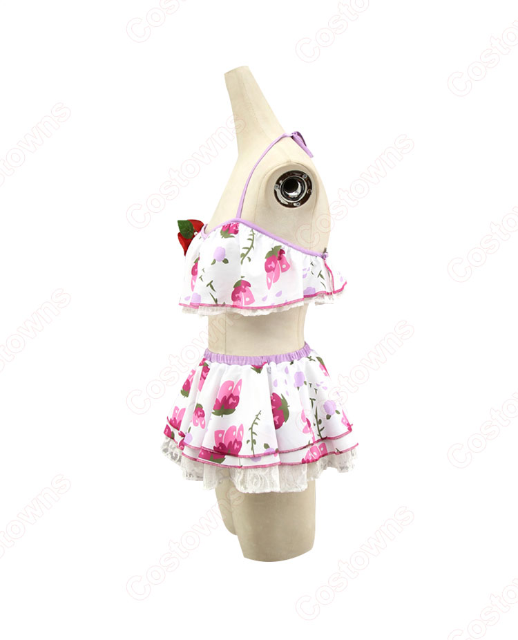 桜内梨子 水着編 コスプレ衣装 『ラブライブ！スクールアイドルフェスティバル（スクフェス）』 SR ８月水着編 水着のステージ 覚醒後 cosplay 仮装 変装-4