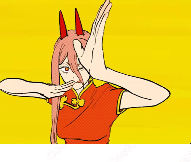 チェンソーマン パワー チャイナ風 コスプレ衣装 チャイナドレス-1