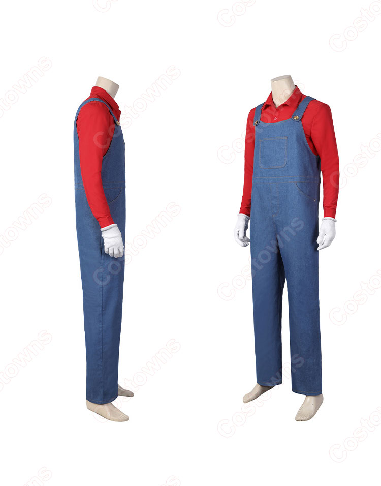 マリオ コスプレ衣装 2023 映画 『ザ・スーパーマリオブラザーズ・ムービー』 cosplay 仮装 変装-3