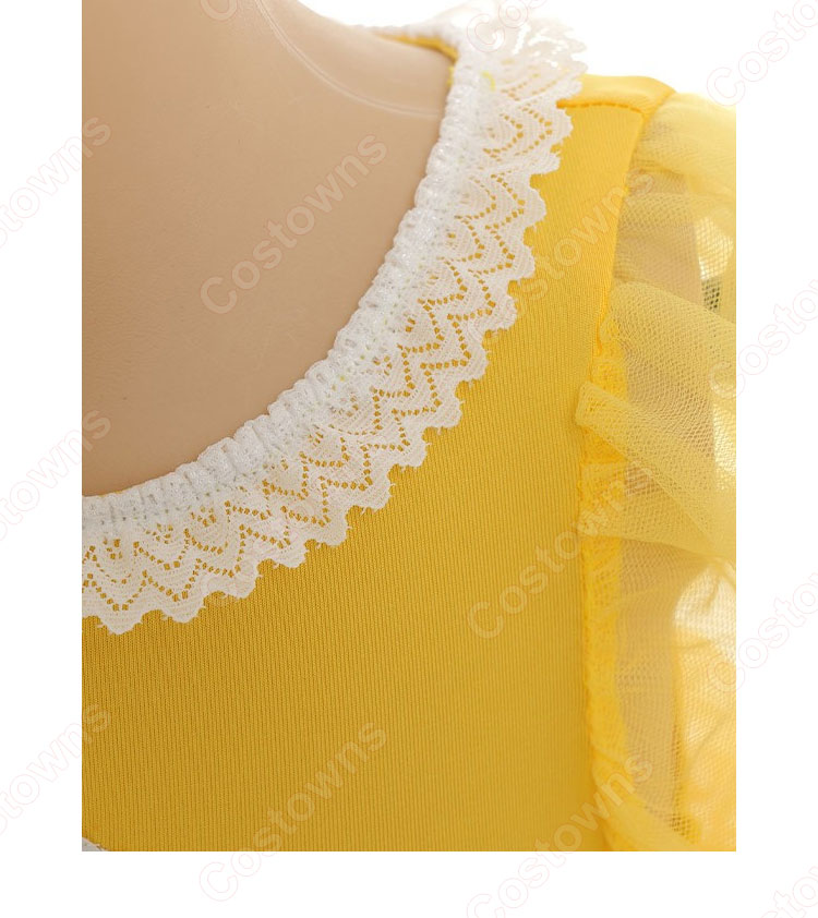 スーパーマリオ デイジー姫 コスプレ衣装 子供用ドレス-6