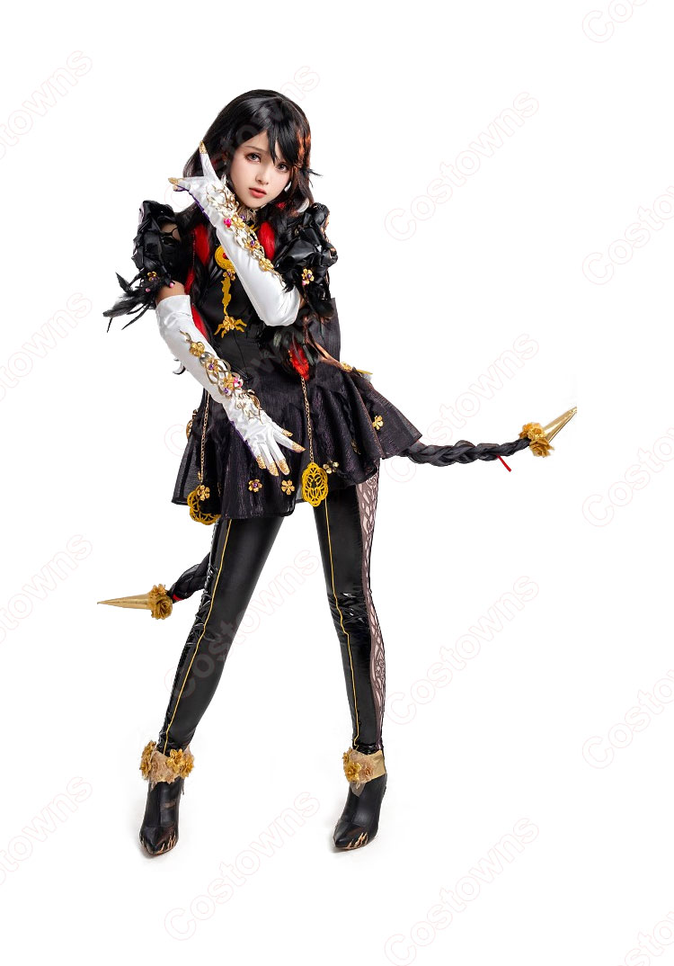 ベヨネッタ コスプレ衣装 『BAYONETTA 3』 創世の魔女 セレッサ cosplay 仮装 変装-3