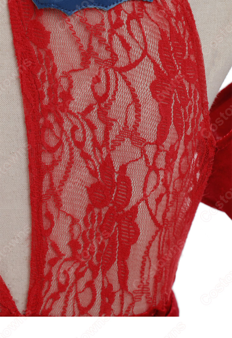 仮面ライダーリバイス アギレラ コスプレ衣装 赤ドレス-8