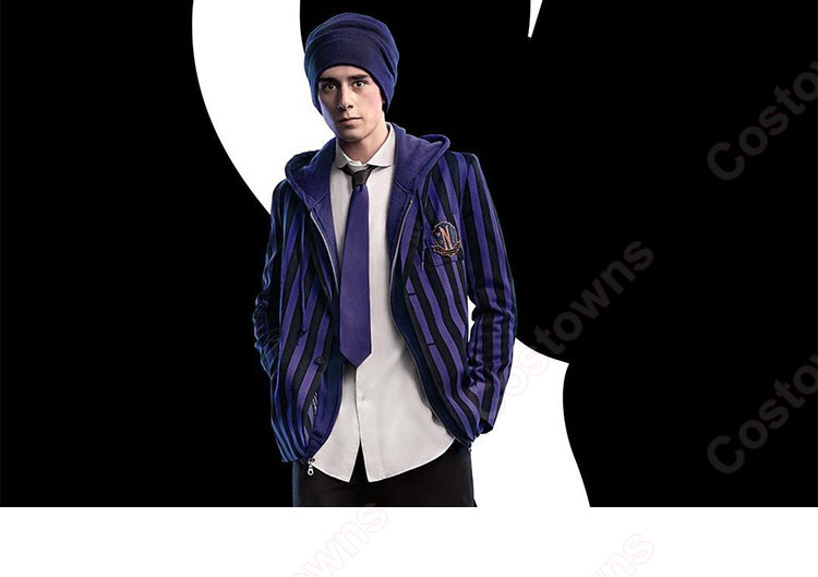 ウェンズデー エイジャックス・ペトロポラス コスプレ衣装 ネヴァーモア学園 制服-1