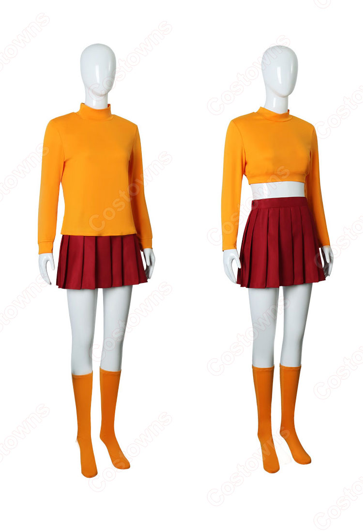 弱虫スクービーの大冒険 ヴェルマ・ディンクリー コスプレ衣装-2