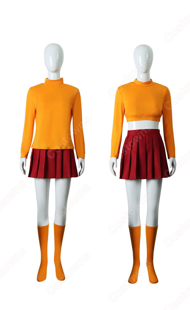 弱虫スクービーの大冒険 ヴェルマ・ディンクリー コスプレ衣装-1