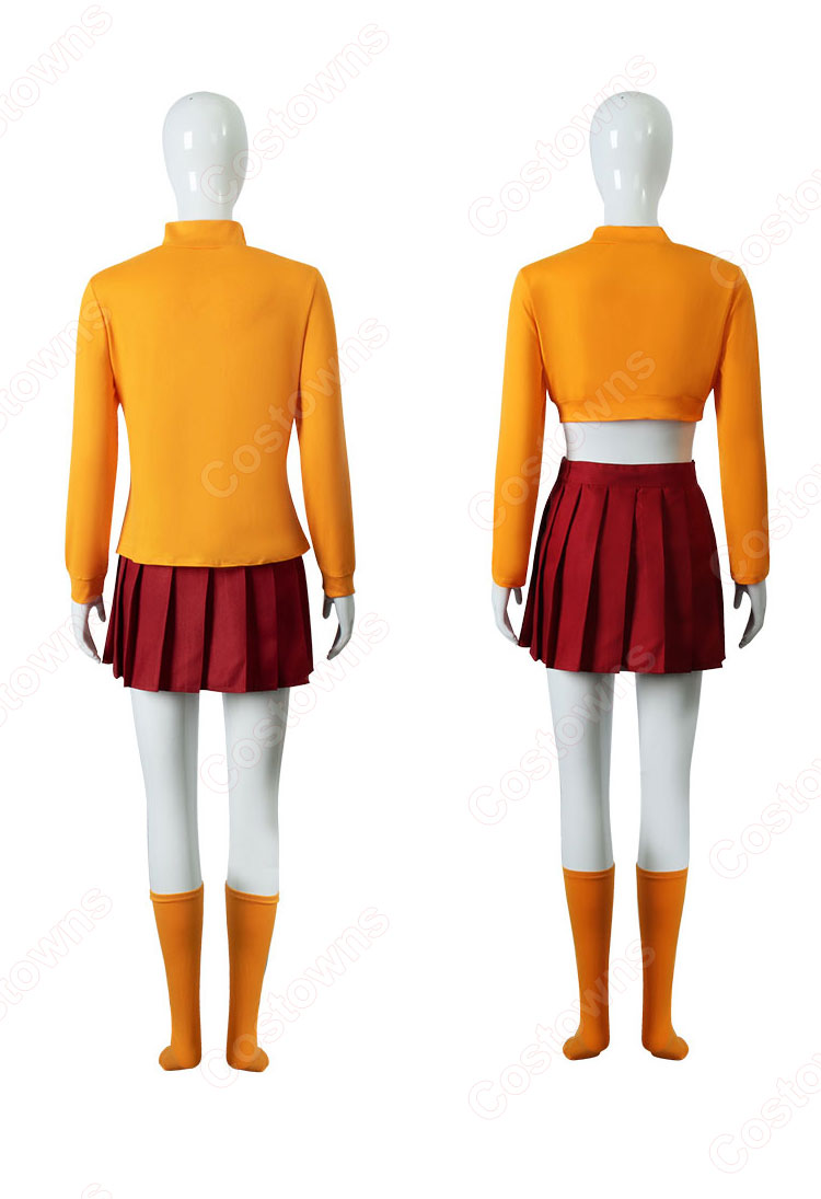 弱虫スクービーの大冒険 ヴェルマ・ディンクリー コスプレ衣装-3