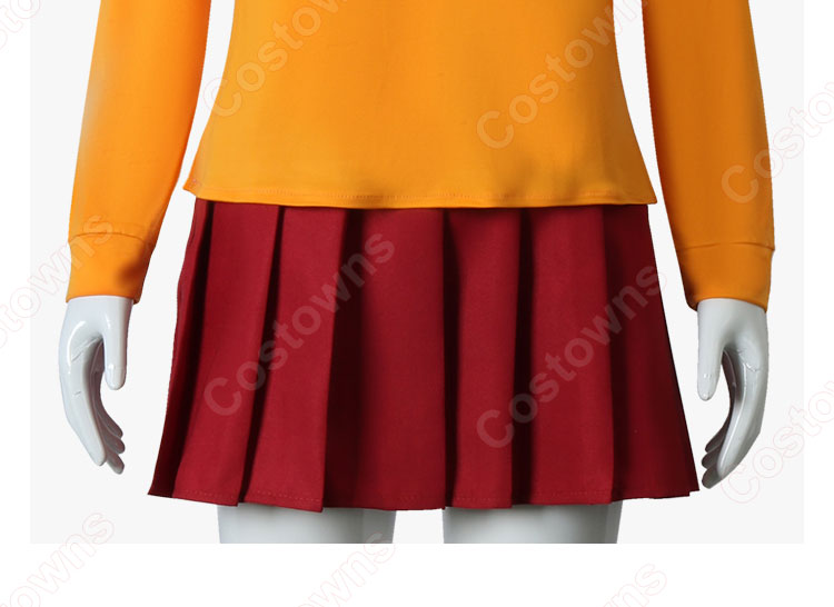 弱虫スクービーの大冒険 ヴェルマ・ディンクリー コスプレ衣装-5