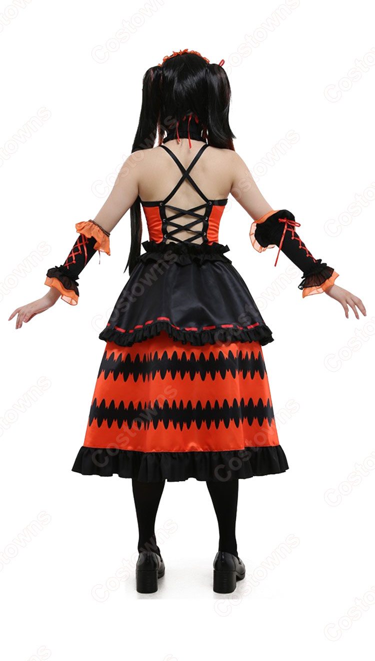 時崎狂三 コスプレ衣装 『デート・ア・ライブ』 最悪の精霊 ドレス cosplay 仮装 変装-2