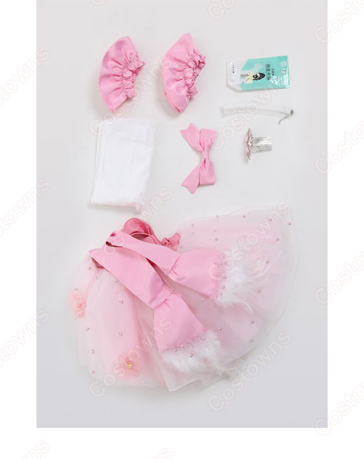 フラミンゴバレエ団 ポニーテールの子 コスプレ衣装 バレエ衣装-13