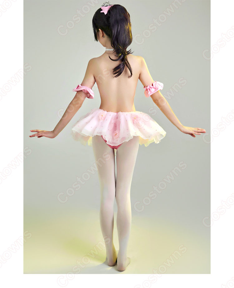 フラミンゴバレエ団 ポニーテールの子 コスプレ衣装 バレエ衣装-5