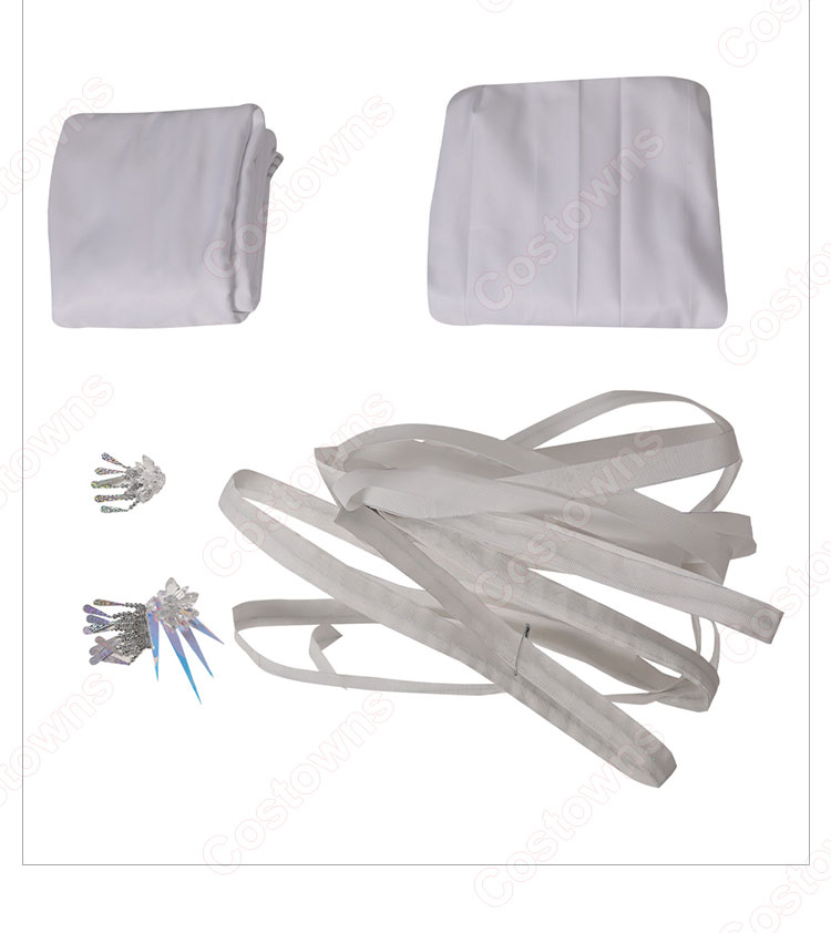 BLEACH 千年血戦篇 朽木ルキア 卍解 白霞罸 コスプレ衣装-6