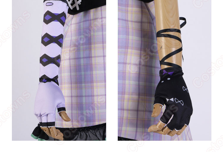 プロセカ 何かが違う食卓 朝比奈まふゆ コスプレ衣装 『プロジェクトセカイ カラフルステージ! feat. 初音ミク』 25時、ナイトコードで。 ダークデコラ・ハートガール衣装 cosplay 仮装 変装-8