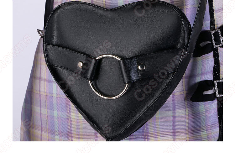 プロセカ 何かが違う食卓 朝比奈まふゆ コスプレ衣装 『プロジェクトセカイ カラフルステージ! feat. 初音ミク』 25時、ナイトコードで。 ダークデコラ・ハートガール衣装 cosplay 仮装 変装-12