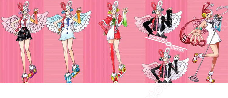 ワンピース 劇場版 ウタ コスプレ衣装 『ONE PIECE FILM RED』 ライブツアー「UTA TV LIVE TOUR」 衣装 cosplay 仮装 変装-1