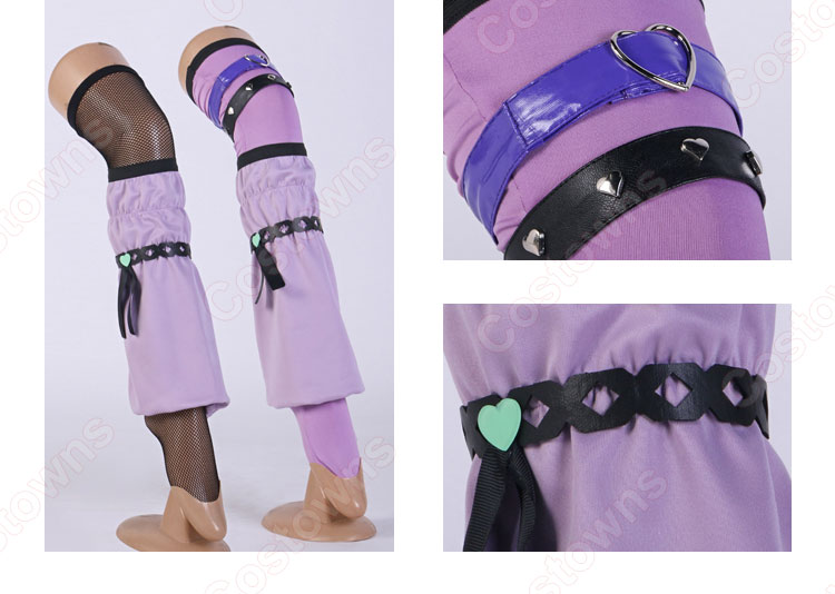 プロセカ 何かが違う食卓 朝比奈まふゆ コスプレ衣装 『プロジェクトセカイ カラフルステージ! feat. 初音ミク』 25時、ナイトコードで。 ダークデコラ・ハートガール衣装 cosplay 仮装 変装-11