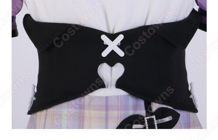 プロセカ 何かが違う食卓 朝比奈まふゆ コスプレ衣装 『プロジェクトセカイ カラフルステージ! feat. 初音ミク』 25時、ナイトコードで。 ダークデコラ・ハートガール衣装 cosplay 仮装 変装-7