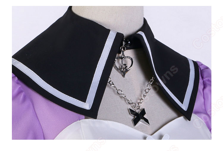 プロセカ 何かが違う食卓 朝比奈まふゆ コスプレ衣装 『プロジェクトセカイ カラフルステージ! feat. 初音ミク』 25時、ナイトコードで。 ダークデコラ・ハートガール衣装 cosplay 仮装 変装-5