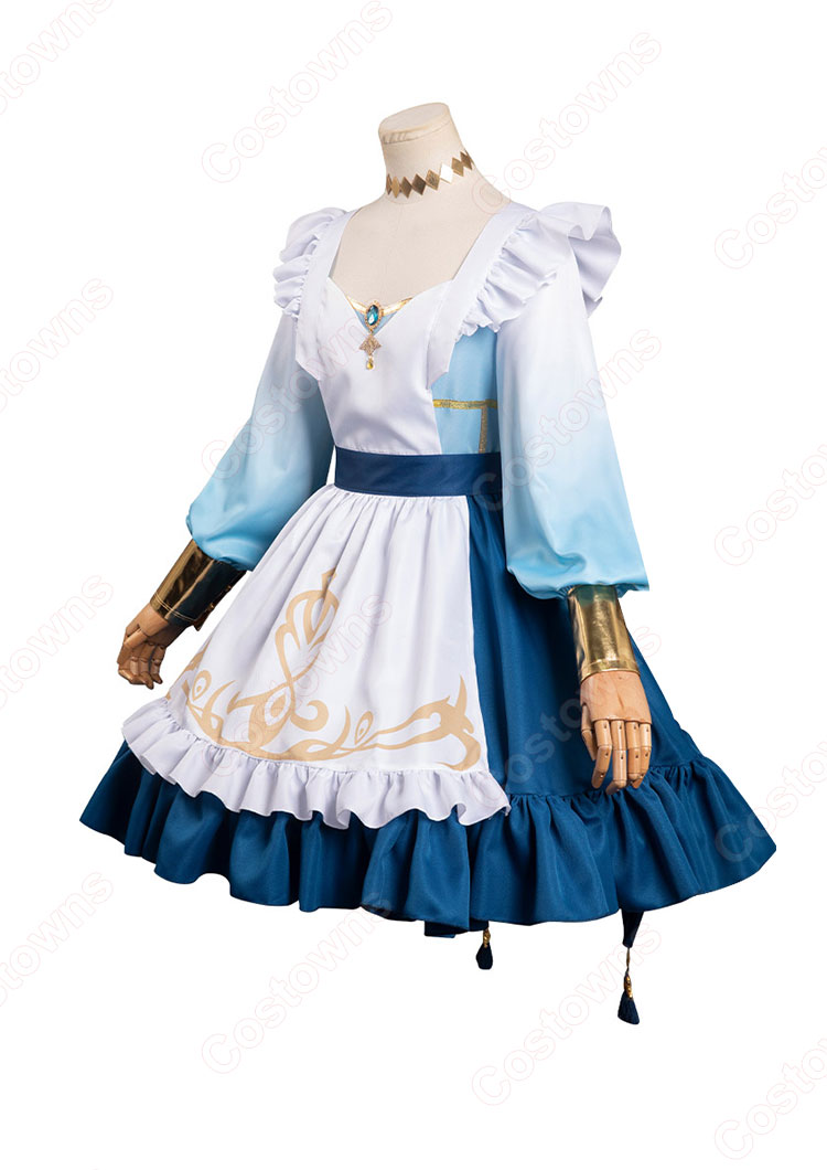 原神 ニィロウ 二次創作 メイド服 コスプレ衣装-3