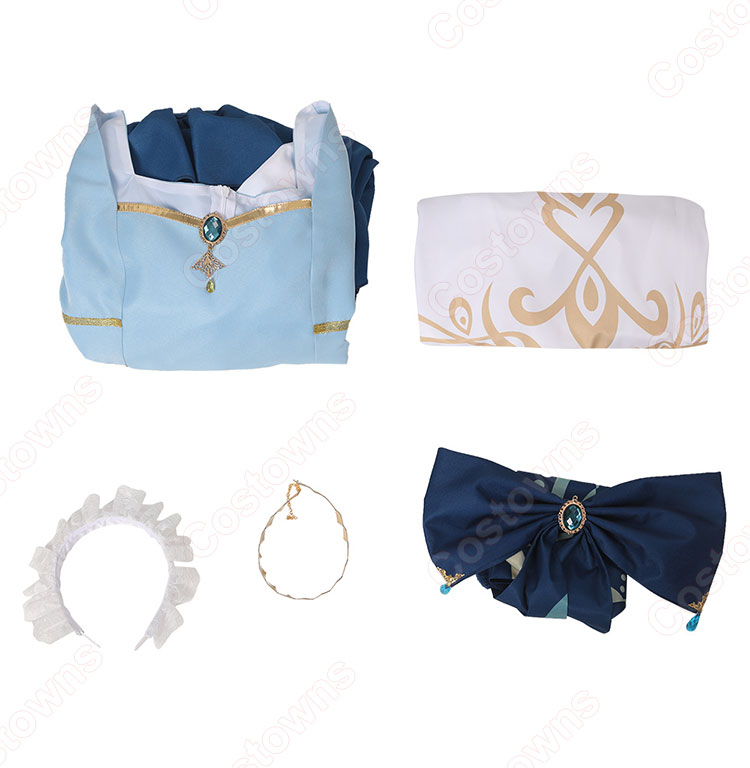 原神 ニィロウ 二次創作 メイド服 コスプレ衣装-10