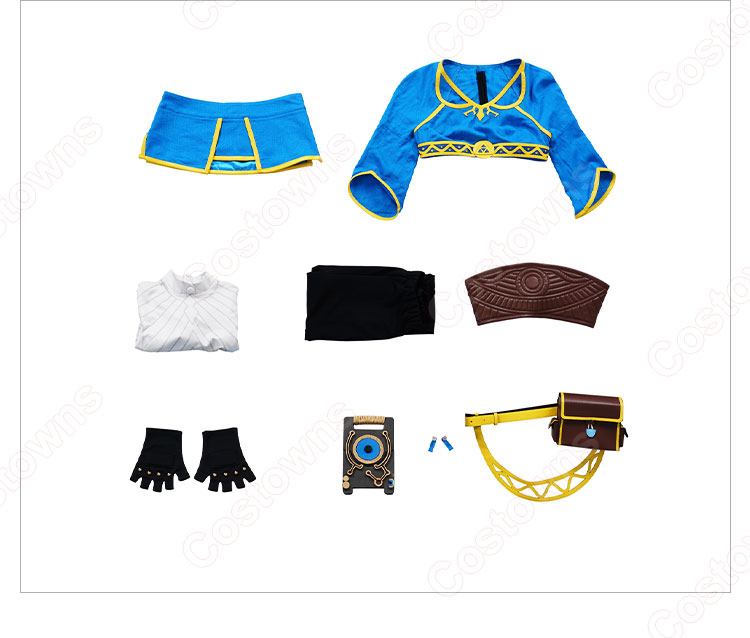 ゼルダ 普段着 コスプレ衣装 『ゼルダの伝説 ブレス オブ ザ ワイルド』 cosplay 仮装 変装-10